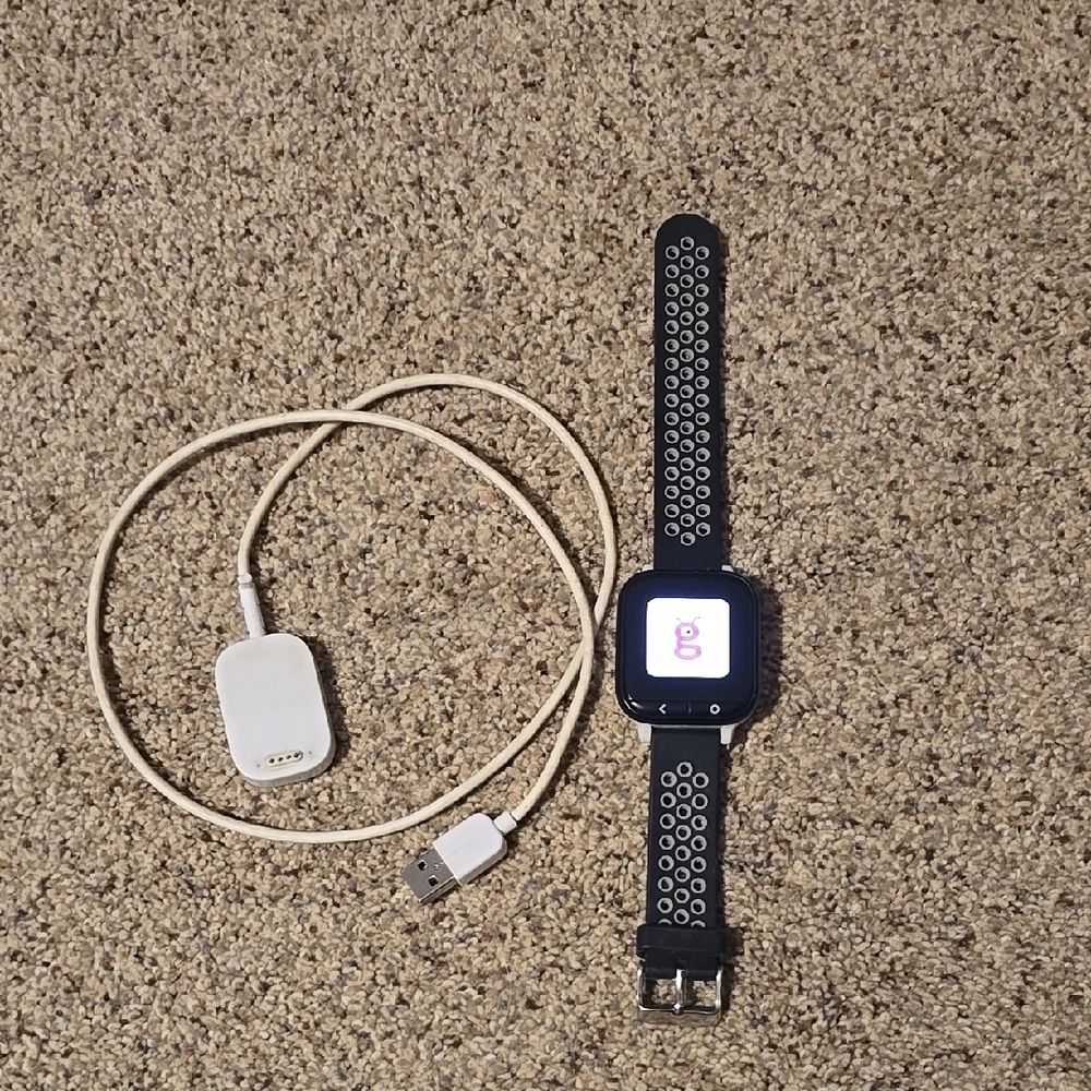 Black Gizmo Watch with Sleek Design and Textured Band..( 1st Generation)